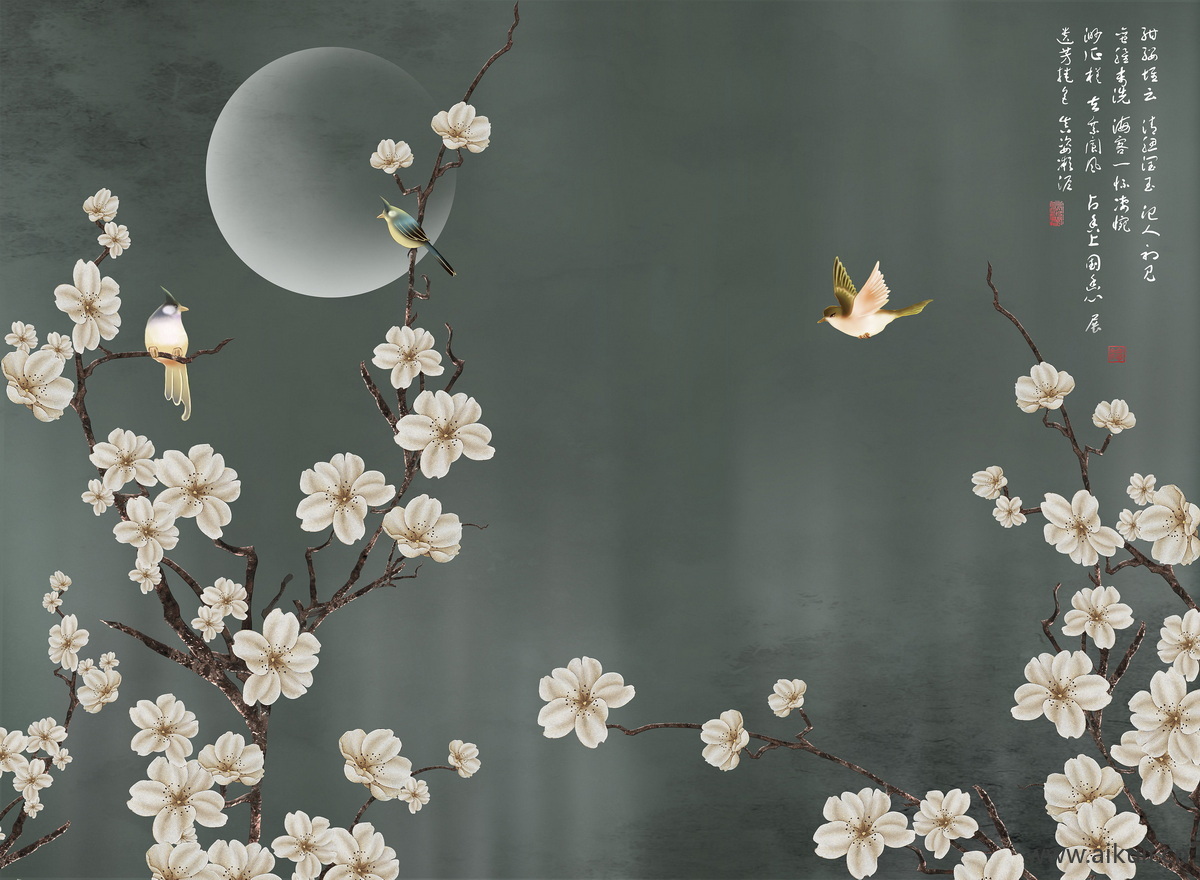 高清壁画贴图Q 梅花