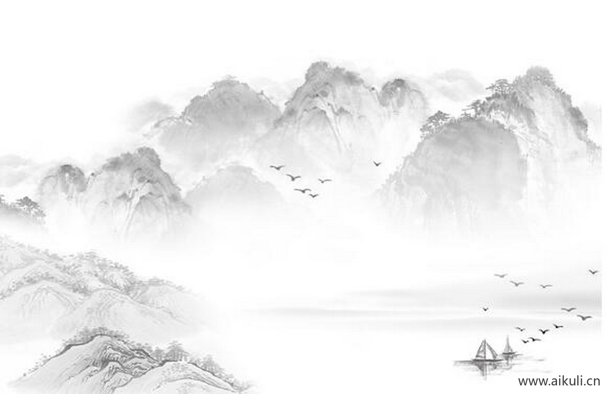 新中式I水墨风 贴图 壁画