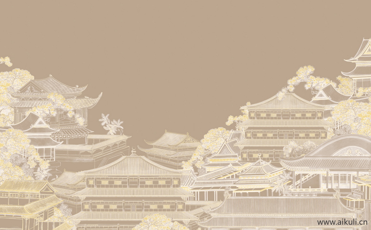 中式壁画GK素雅贴图