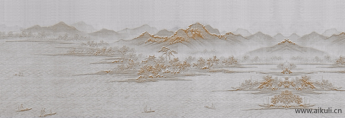 新中式J水墨风 贴图 壁画