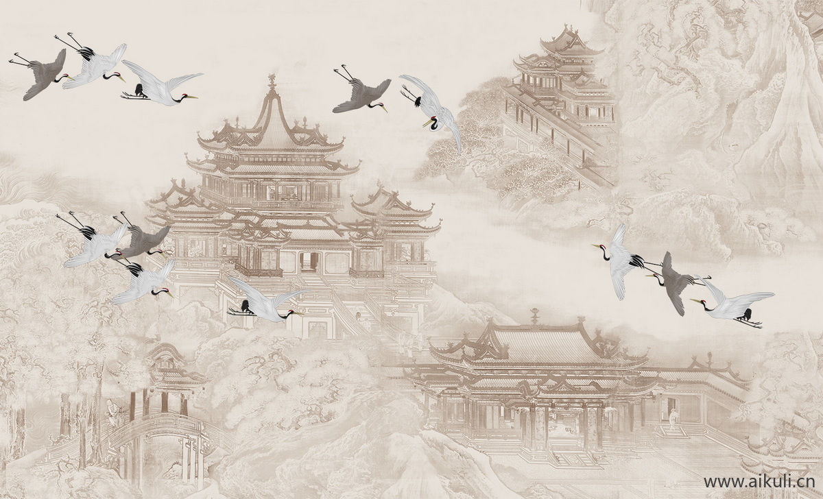 山水壁画 (4)