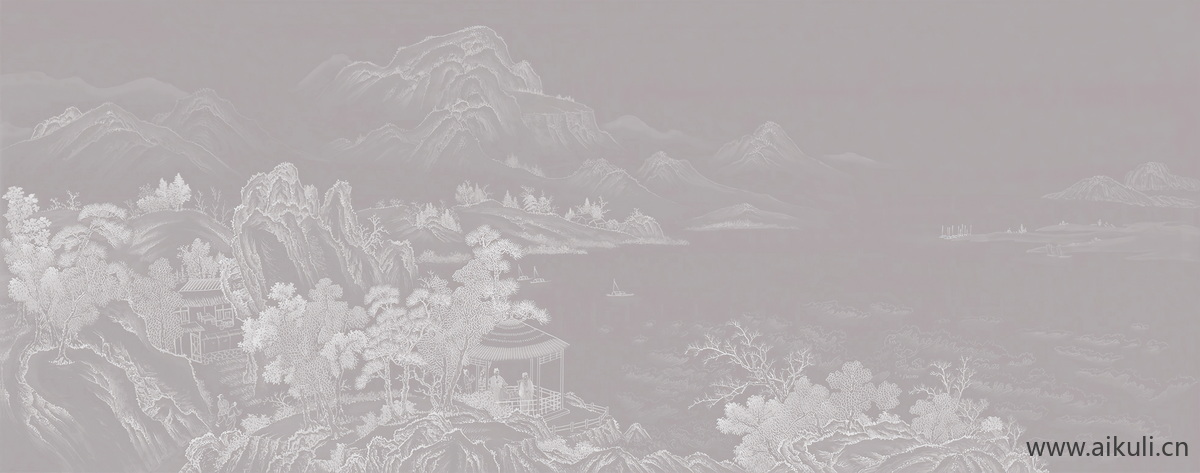新中式L水墨风 贴图 壁画