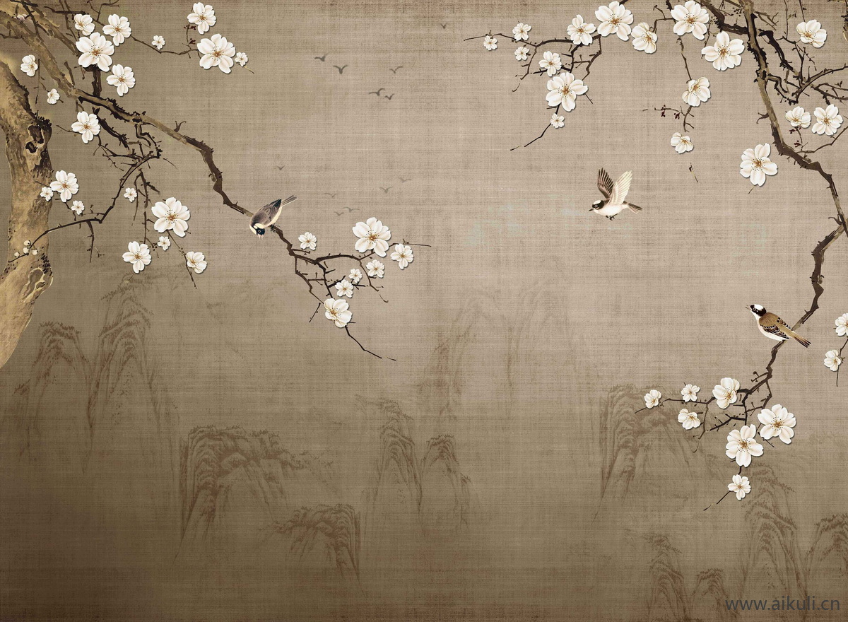 高清壁画贴图H 梅花