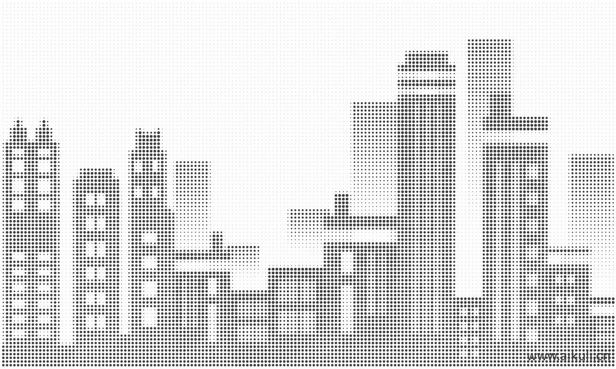 城市剪影J城市景观概念建设轮廓