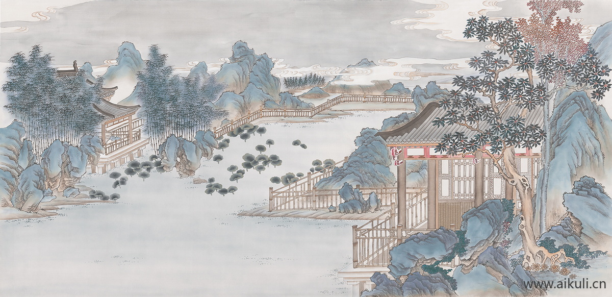 新中式CC水墨风 贴图 壁画