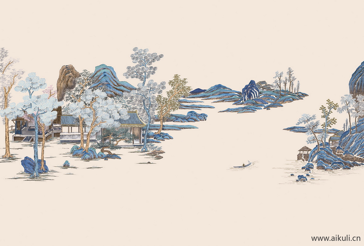 中式壁画FR素雅贴图