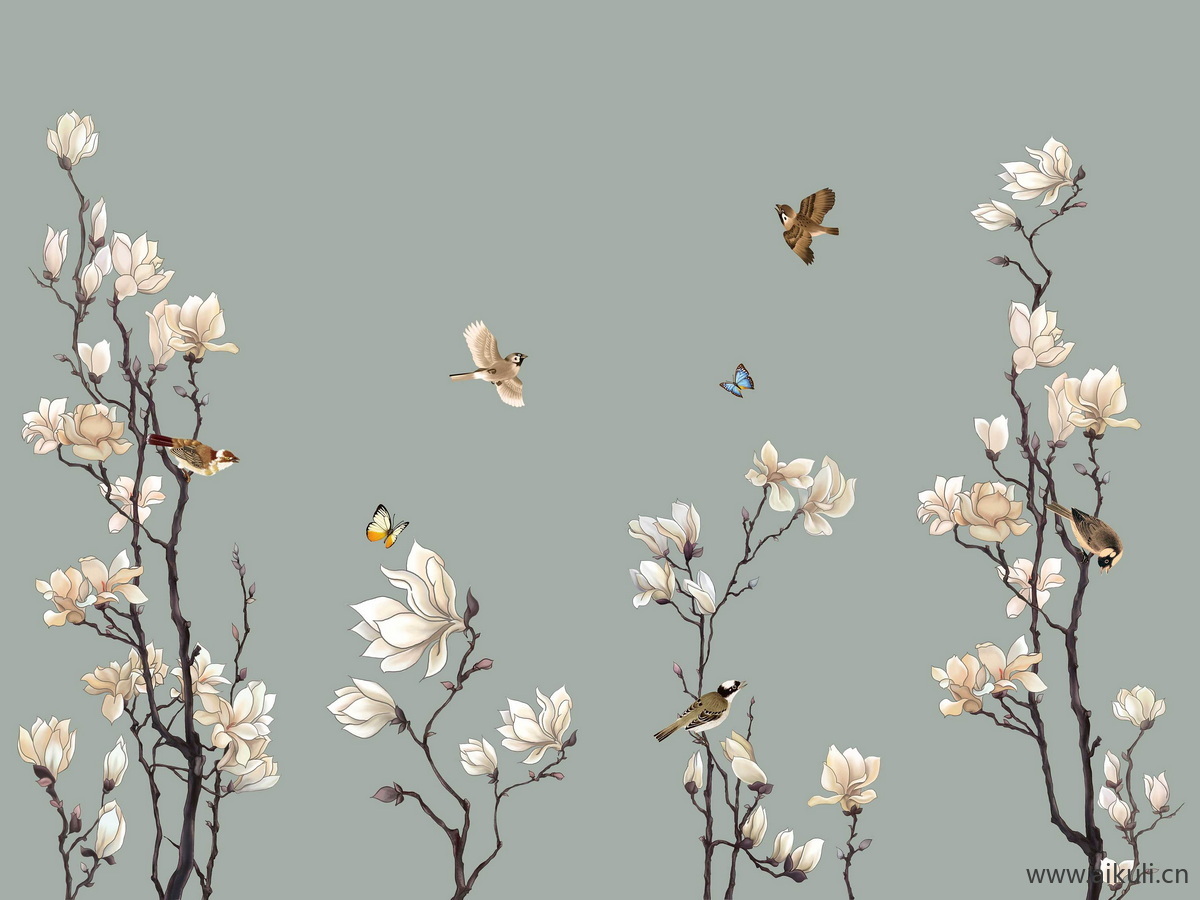 高清壁画贴图BG 梅花