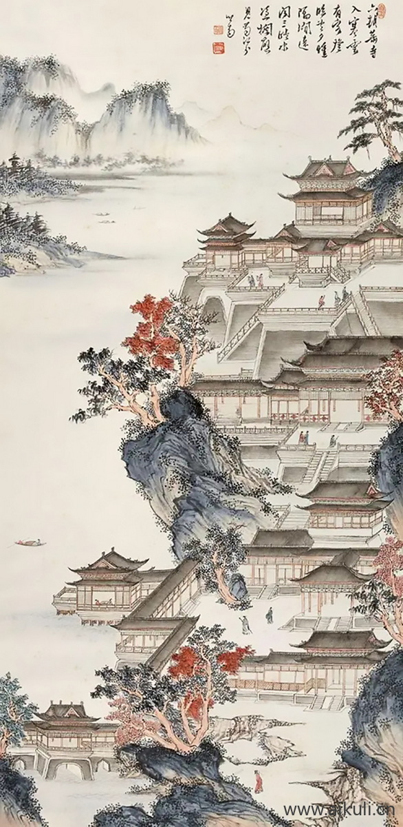 新中式BG水墨风 贴图 壁画
