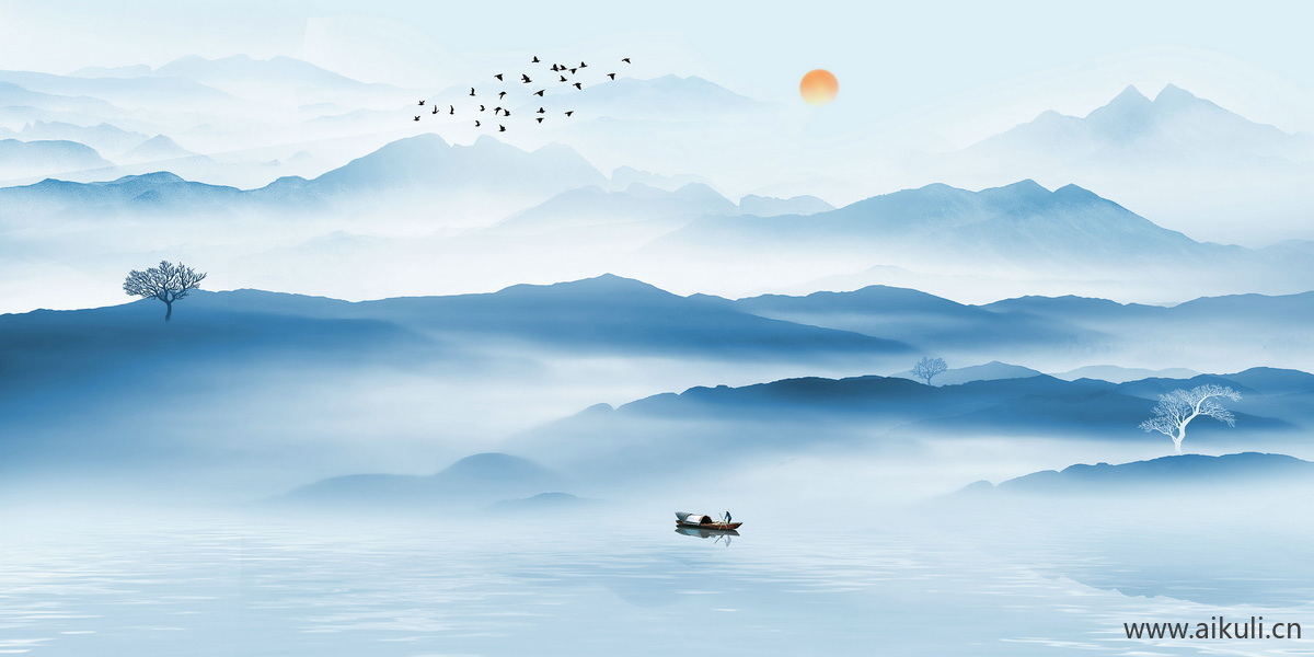 新中式IP水墨风 贴图 壁画