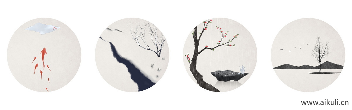 高清壁画贴图HM 鹤 荷 花鸟