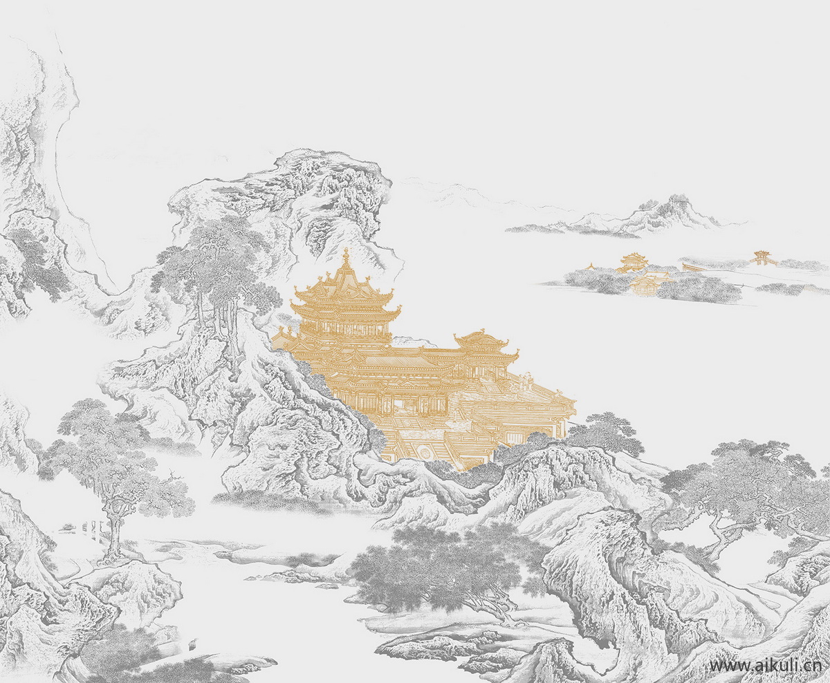 中式壁纸贴图 (6)