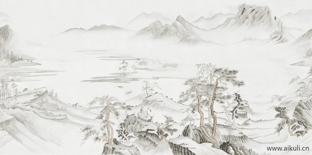 中式壁纸贴图 (7)