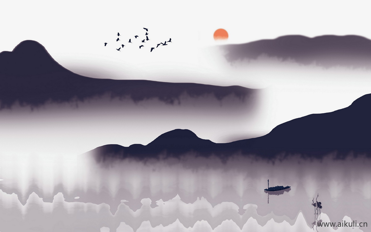 新中式C山水壁画