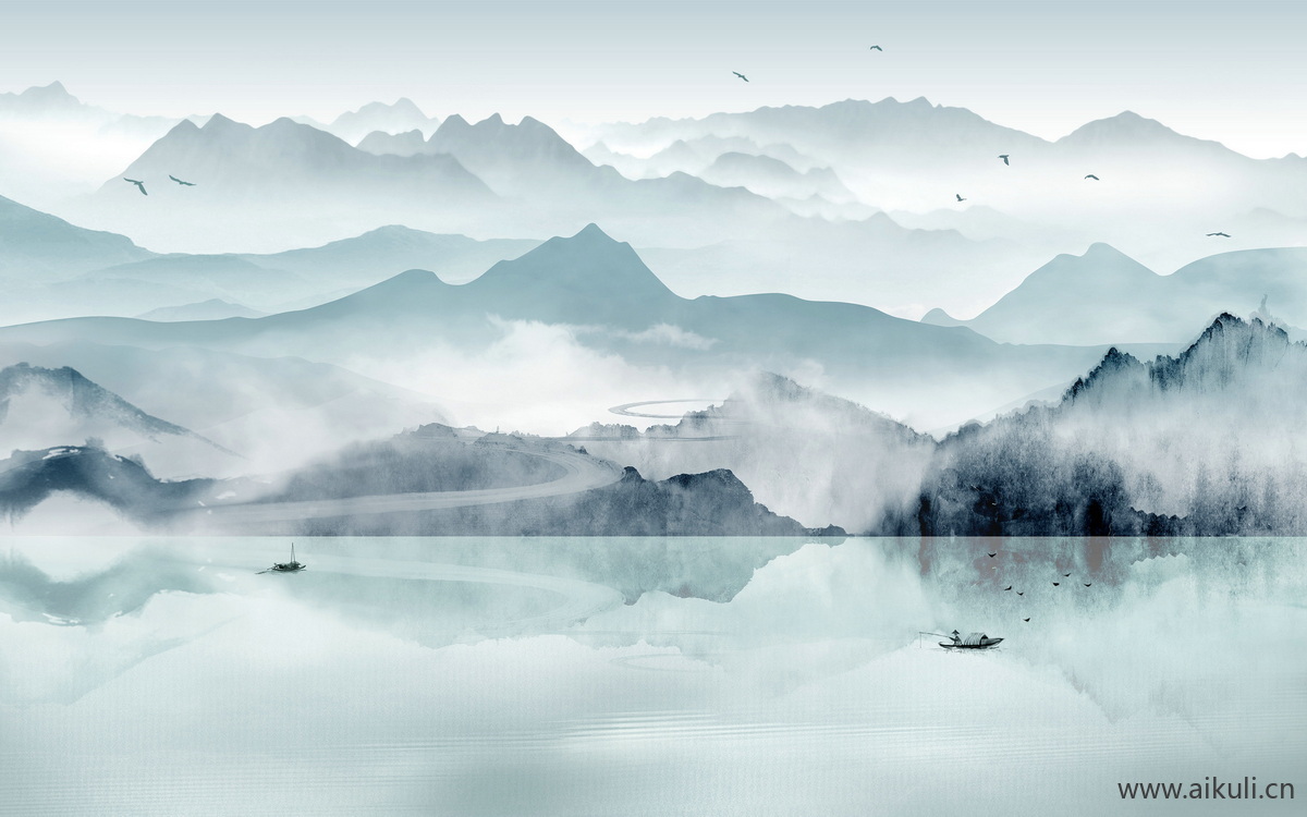 新中式IB水墨风 贴图 壁画