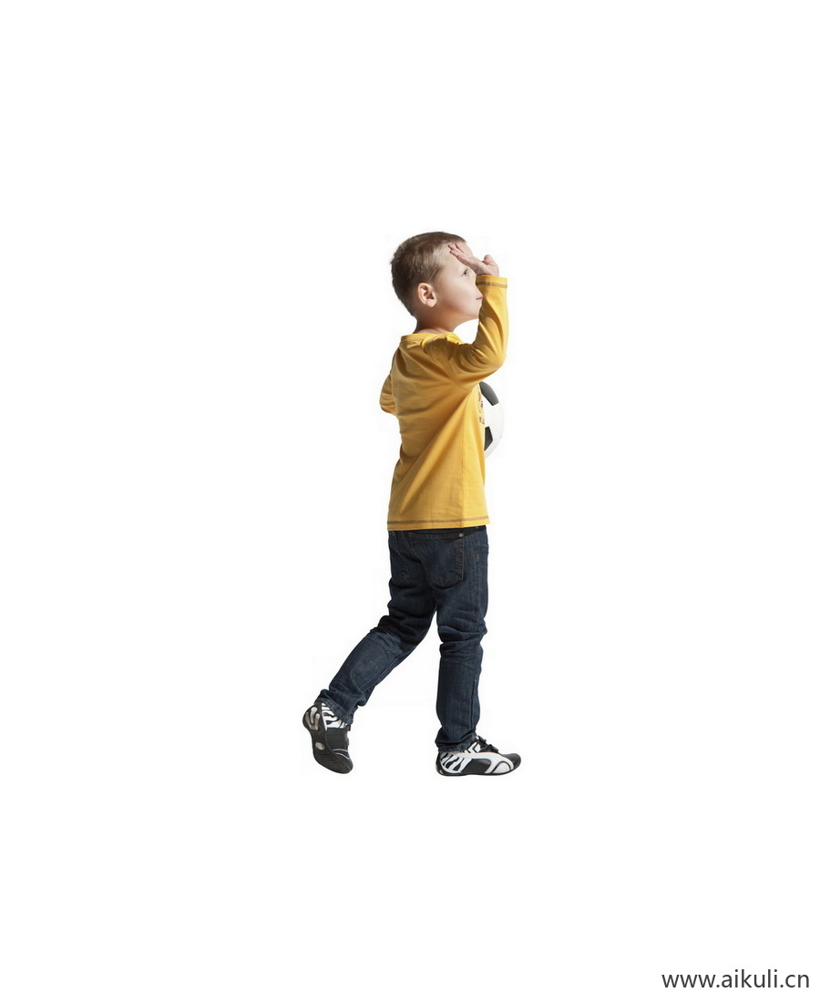 黄衣服小男孩I系列动作PNG