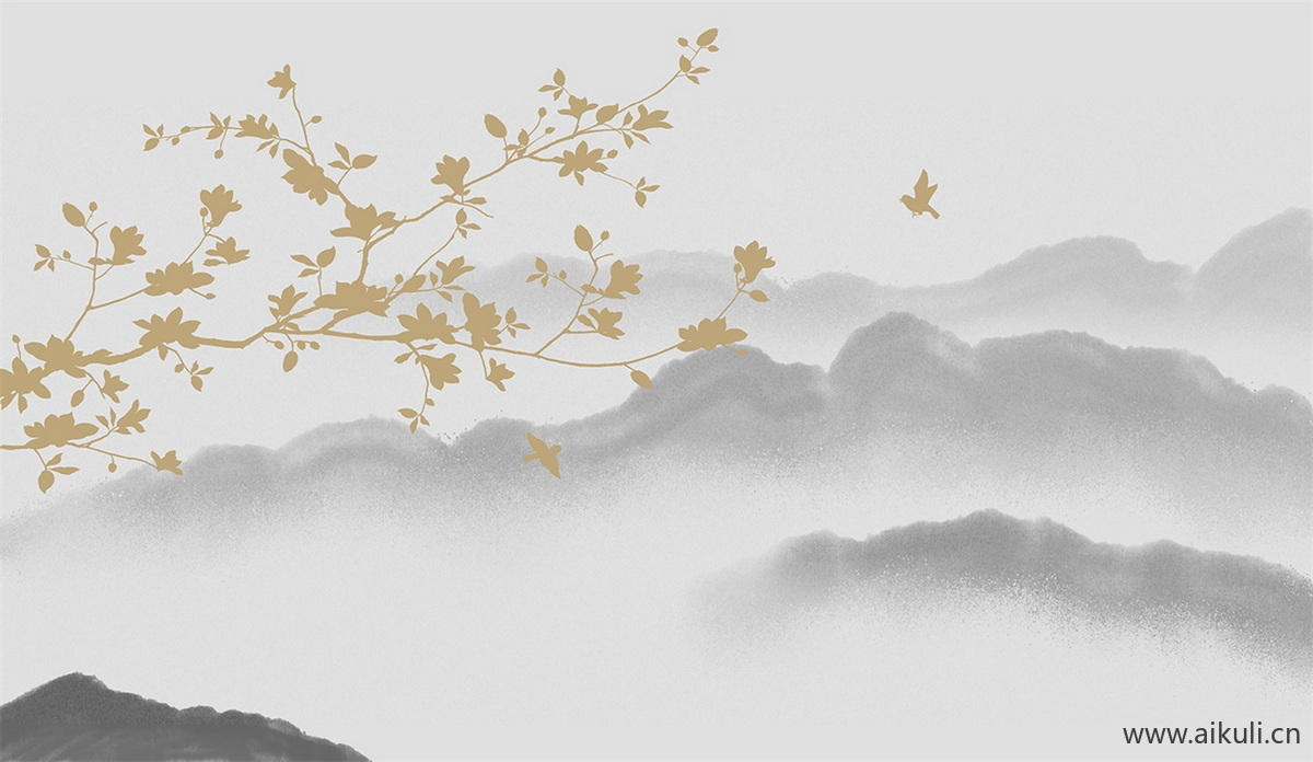 中式壁画DK素雅贴图