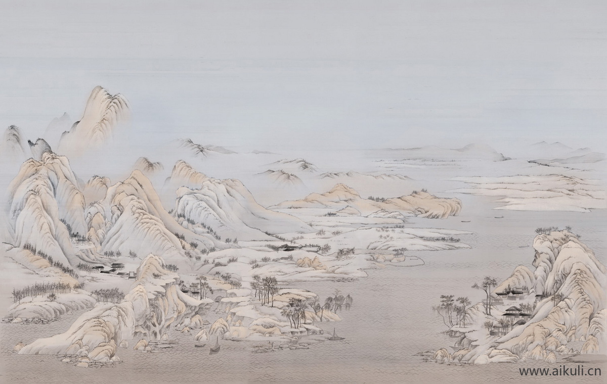 新中式DE水墨风 贴图 壁画