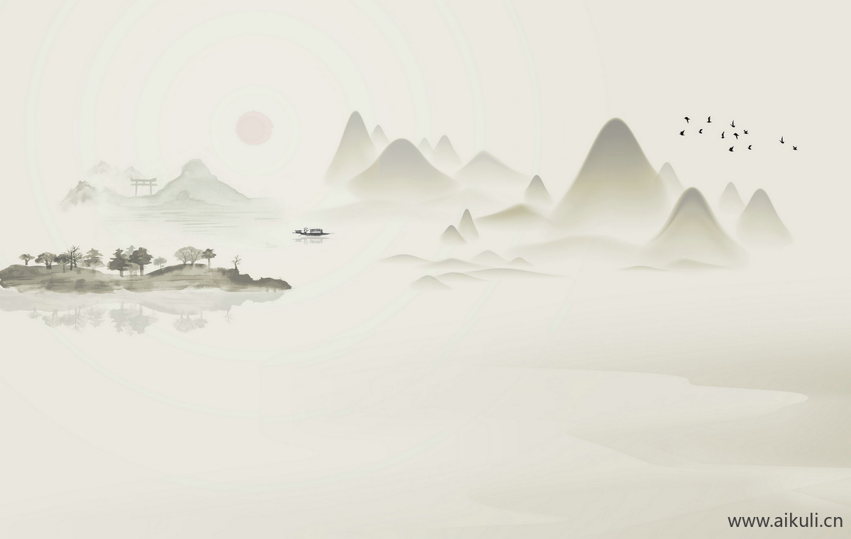 新中式GS水墨风 贴图 壁画