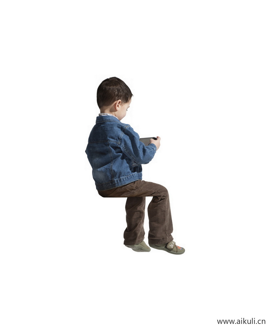 活泼小男孩M人物系列动作PNG