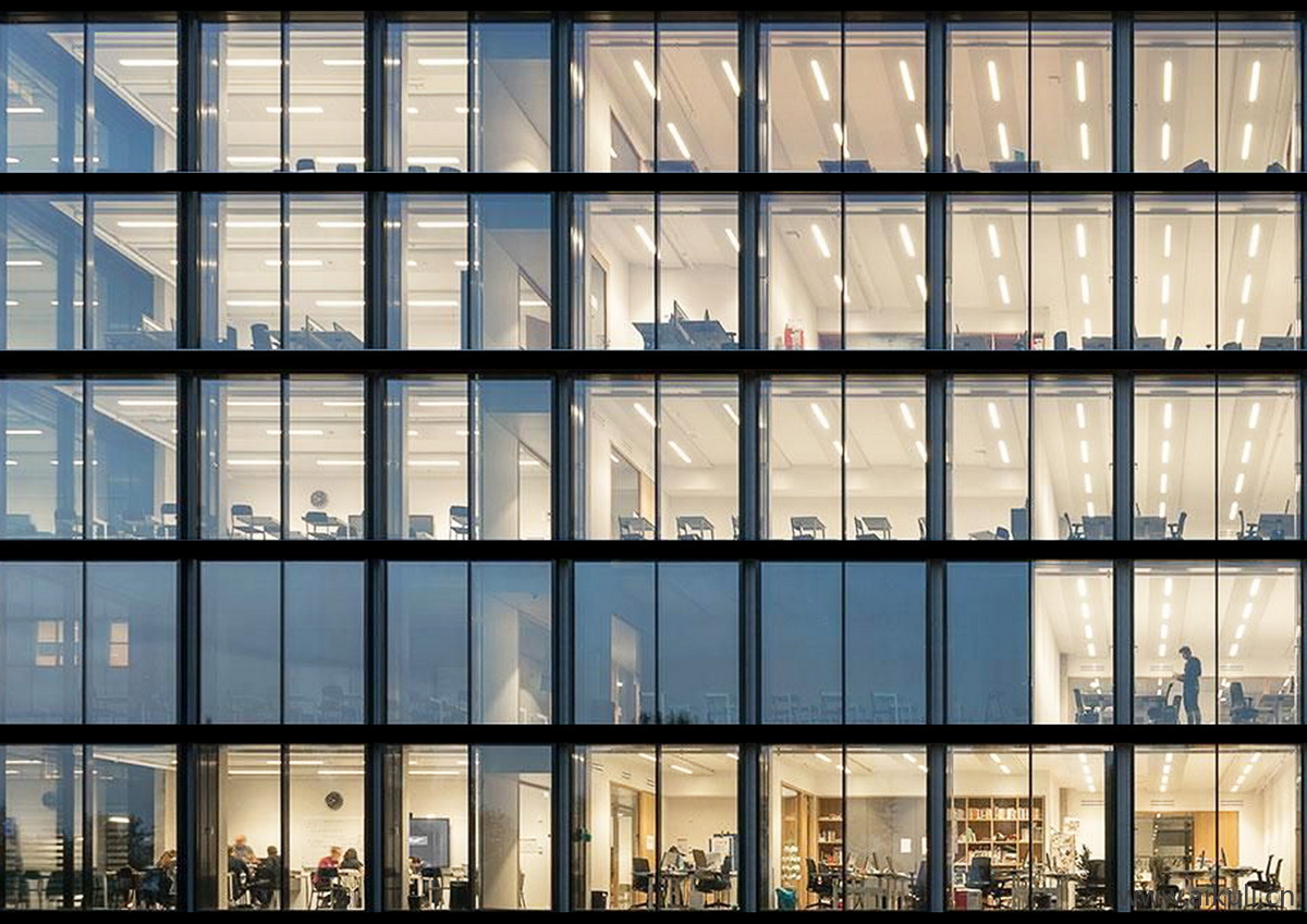 玻璃幕墙建筑D外立面商业写字楼PS贴图