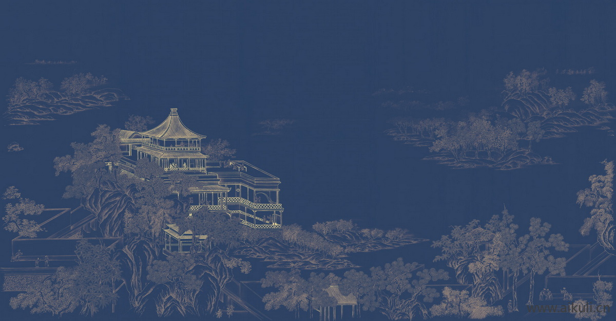 中式壁画GF素雅贴图