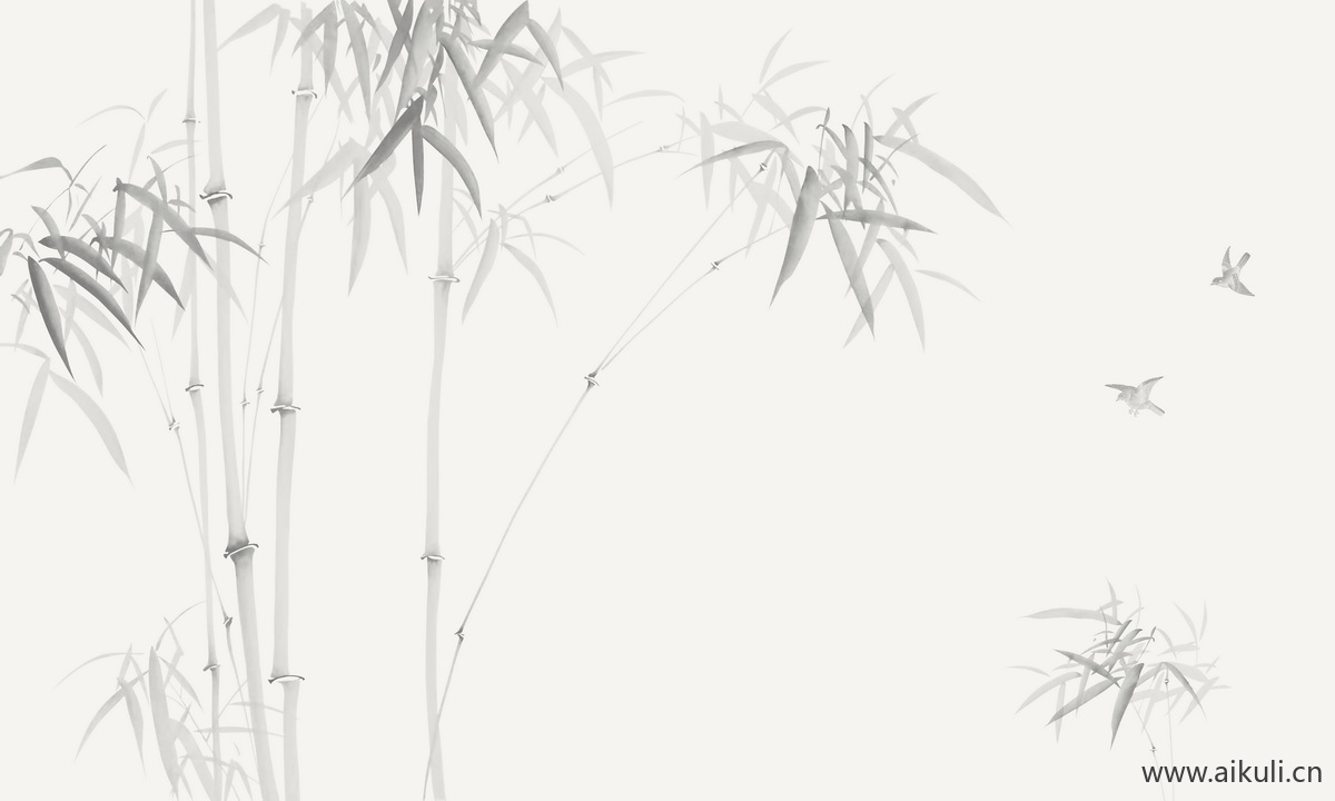 新中式U水墨风 贴图 壁画