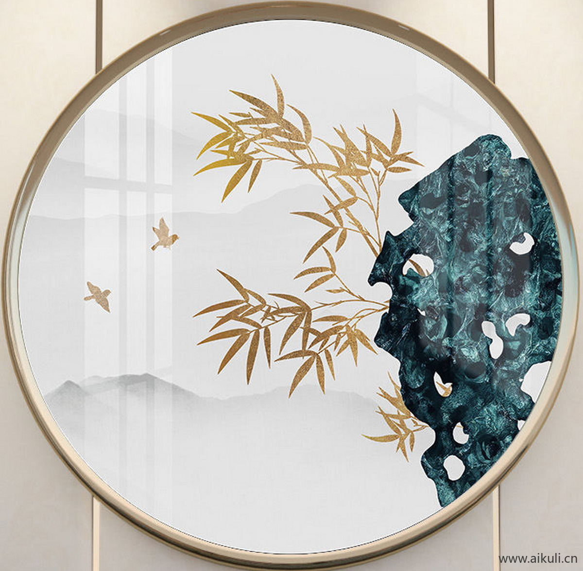 新中式BU水墨风 贴图 壁画