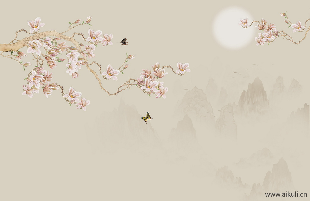高清壁画贴图BP 梅花