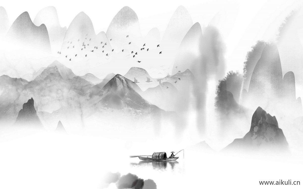 新中式GB水墨风 贴图 壁画