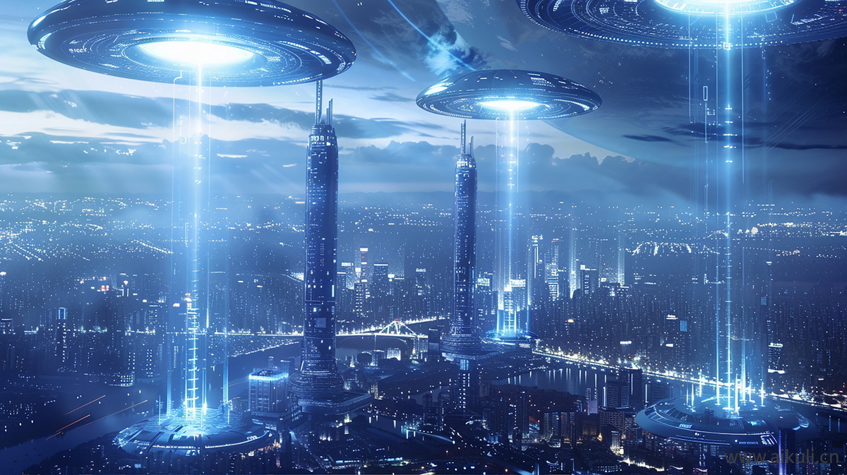 现代天空外景_科幻城市贴图