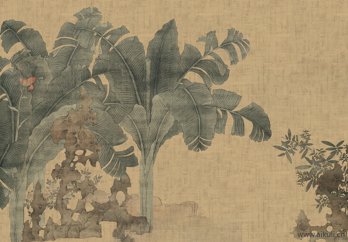 新中式CZ水墨风 贴图 壁画