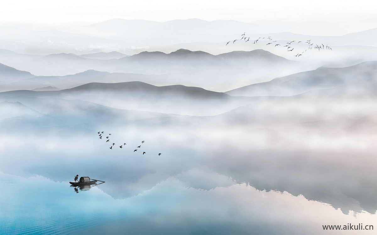 新中式FN水墨风 贴图 壁画