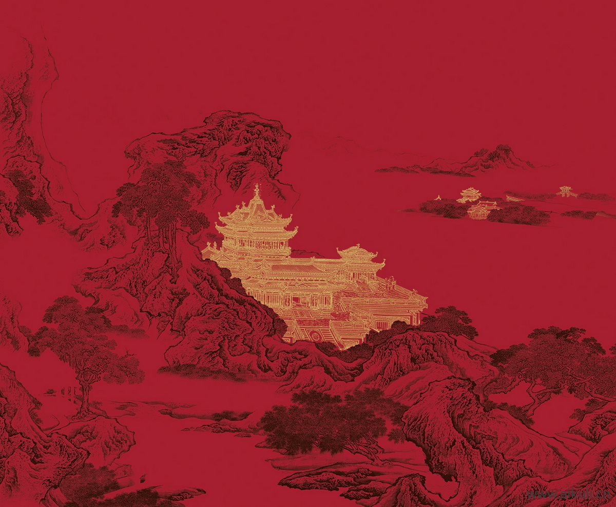 中式壁纸贴图 (16)