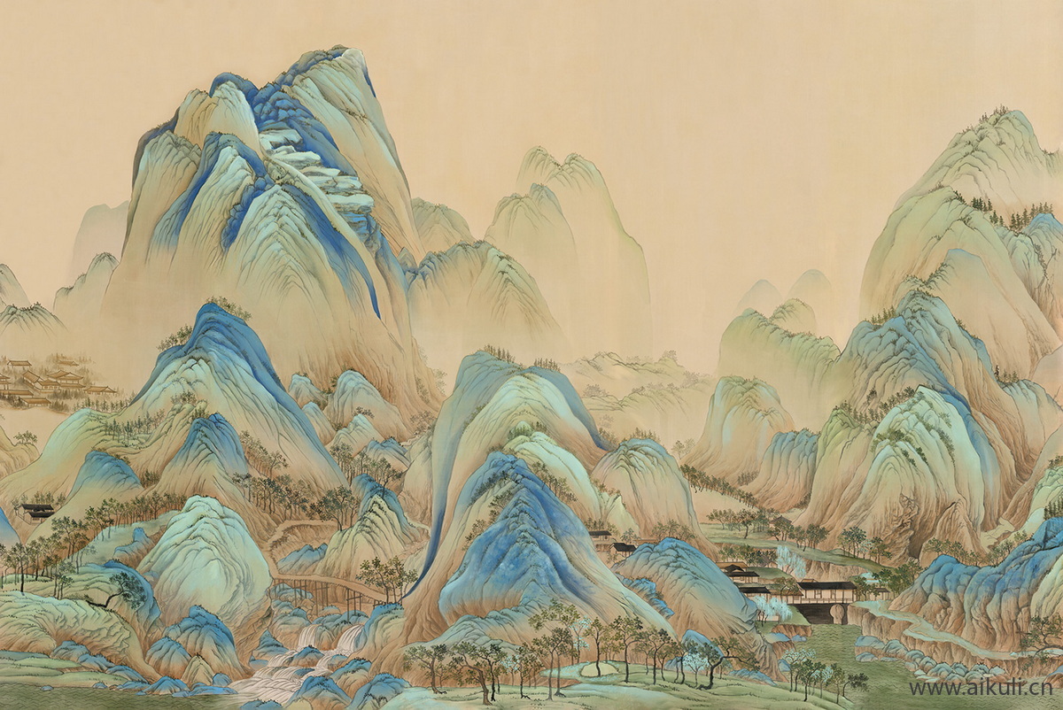 新中式DA水墨风 贴图 壁画