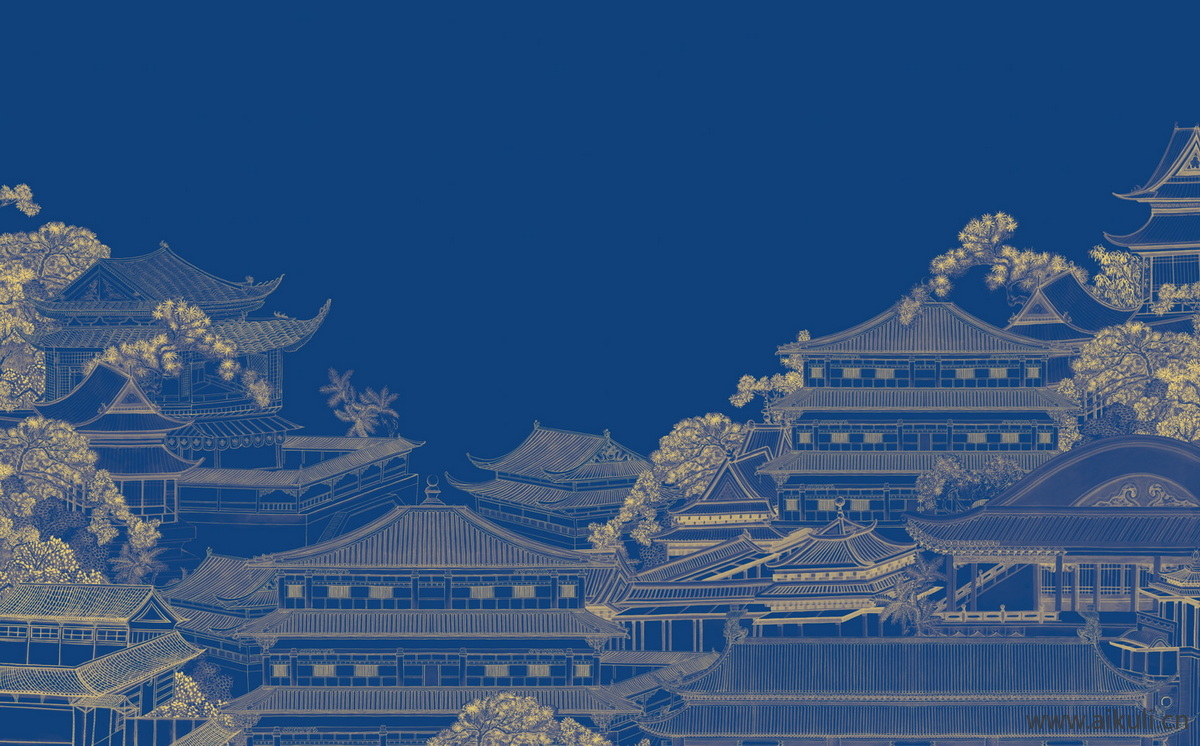 中式壁画GJ素雅贴图
