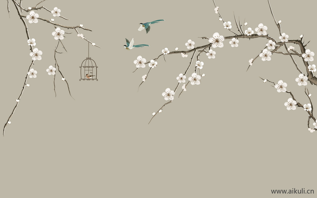 高清壁画贴图B 梅花
