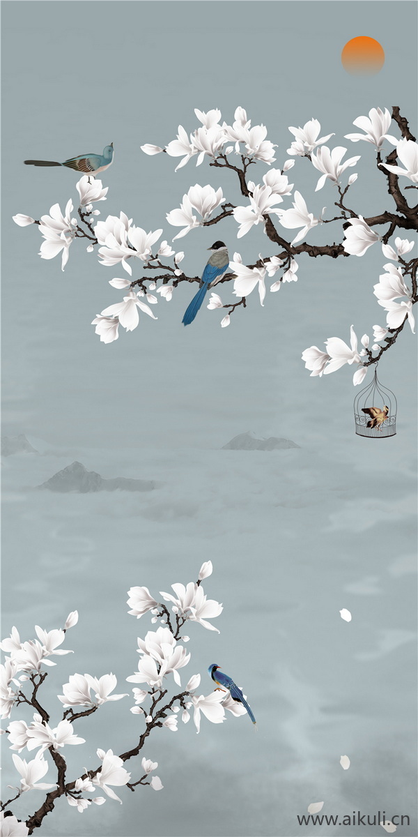 高清壁画贴图DE 梅花