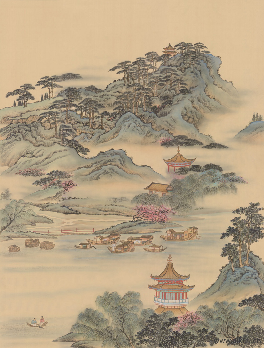 新中式ER水墨风 贴图 壁画