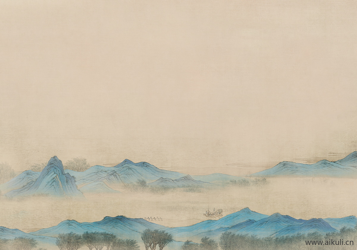 新中式背景墙装饰挂画壁纸画BF贴图