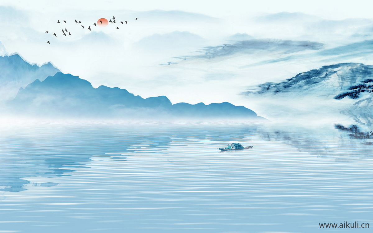 新中式S水墨风 贴图 壁画