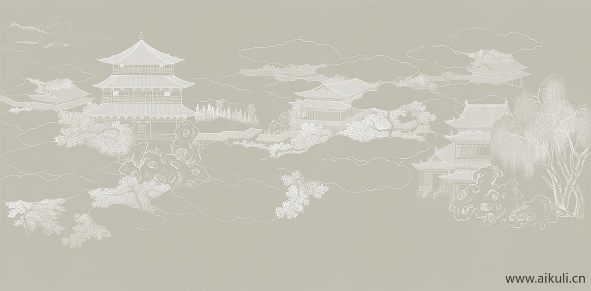 新中式BK水墨风 贴图 壁画