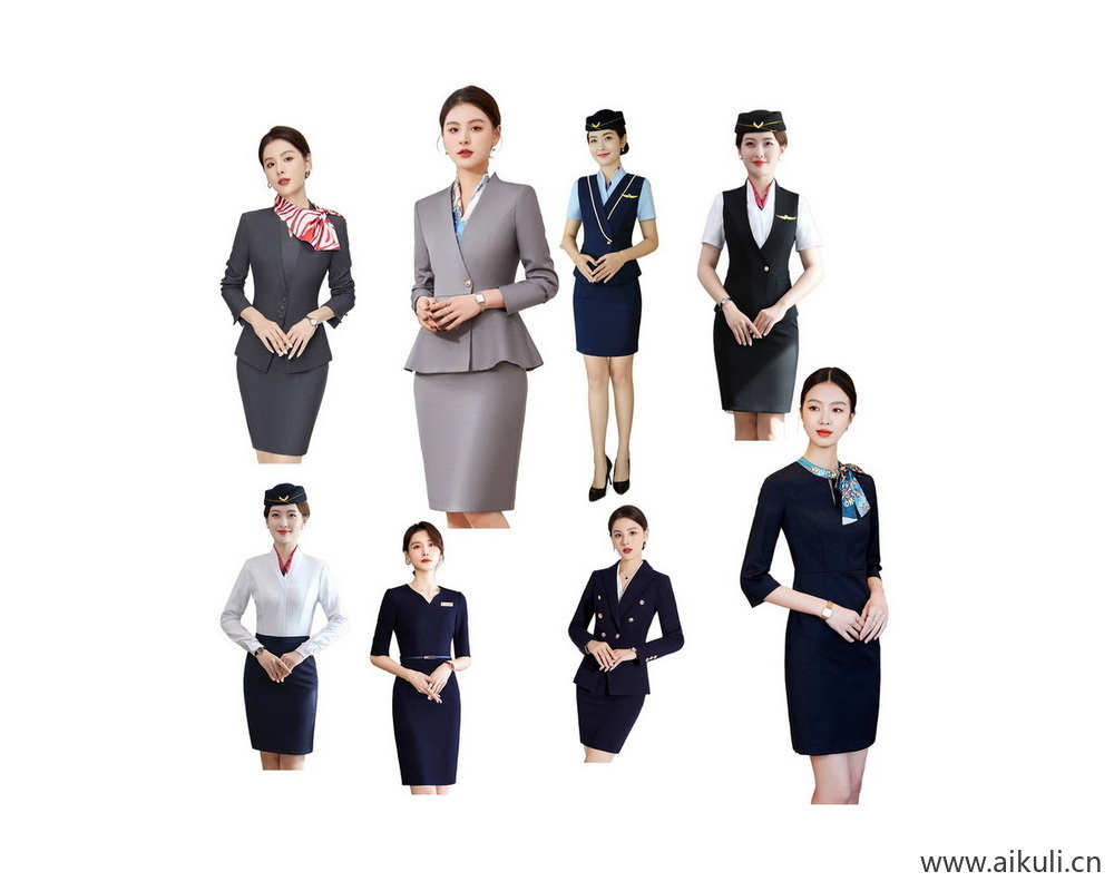 免抠前台人物美女接待员人物素材PS