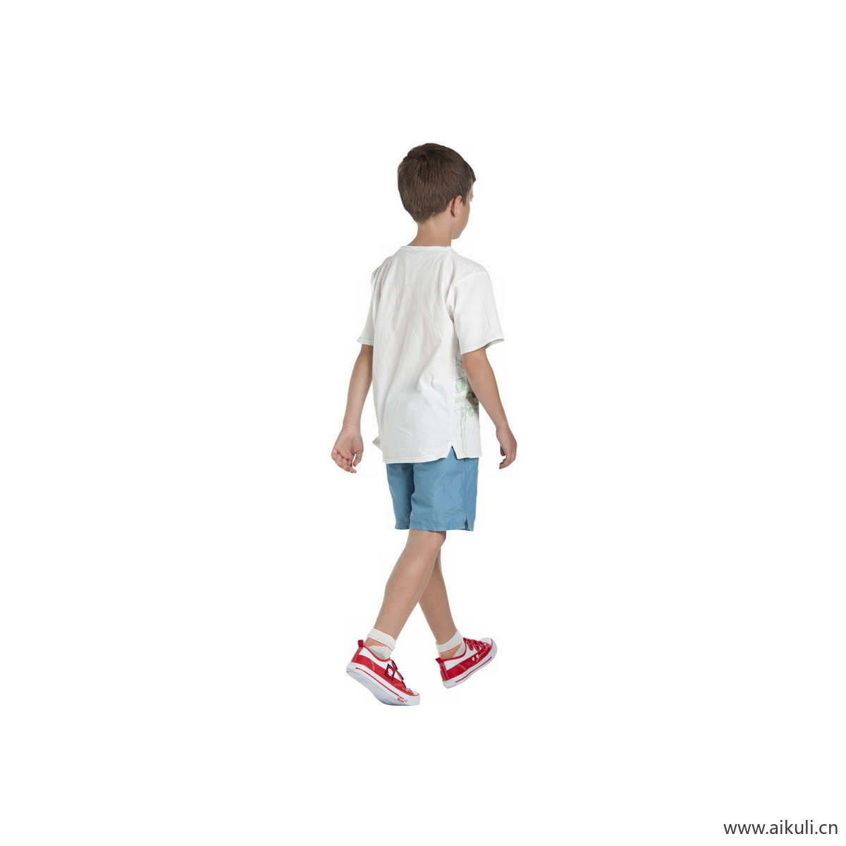 白衣服男孩A人物系列动作素材PNG