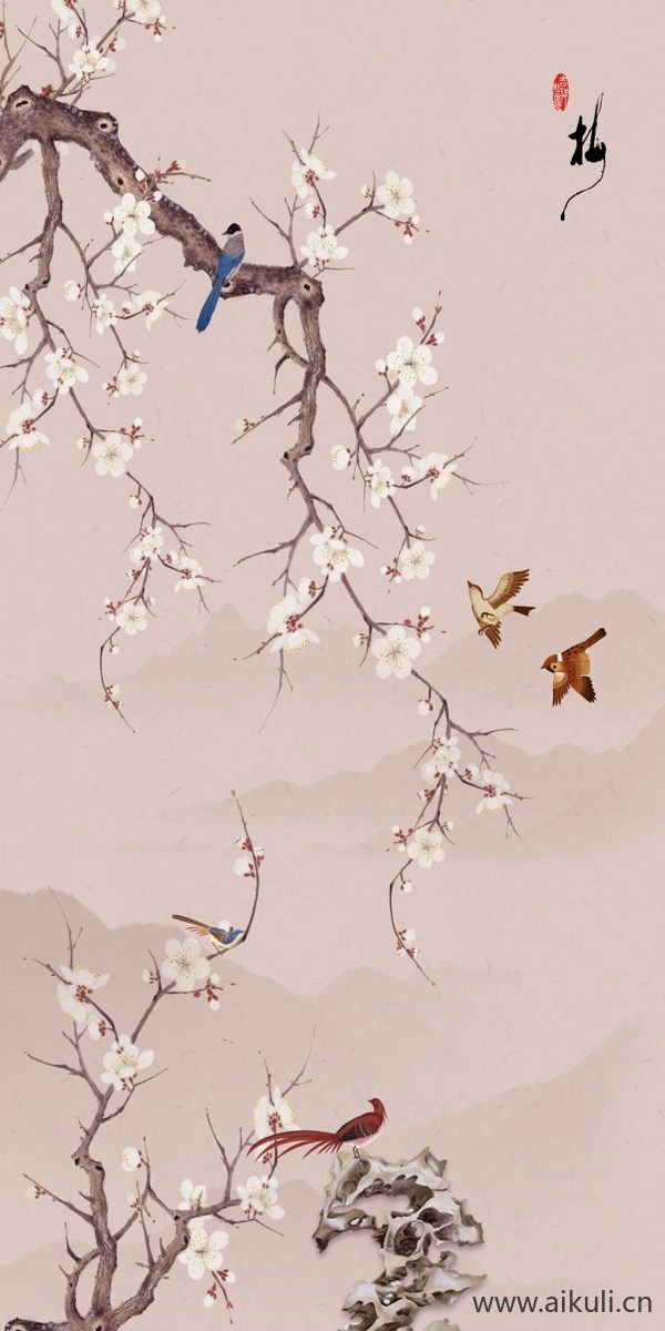 高清壁画贴图CZ 梅花