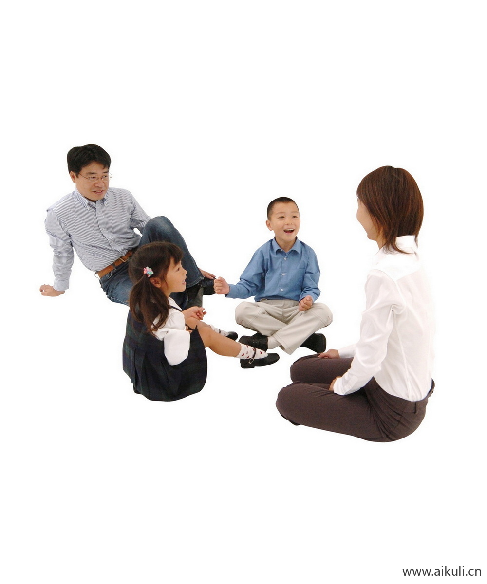 亚洲亲子家庭人物H儿童父母PS人物素材