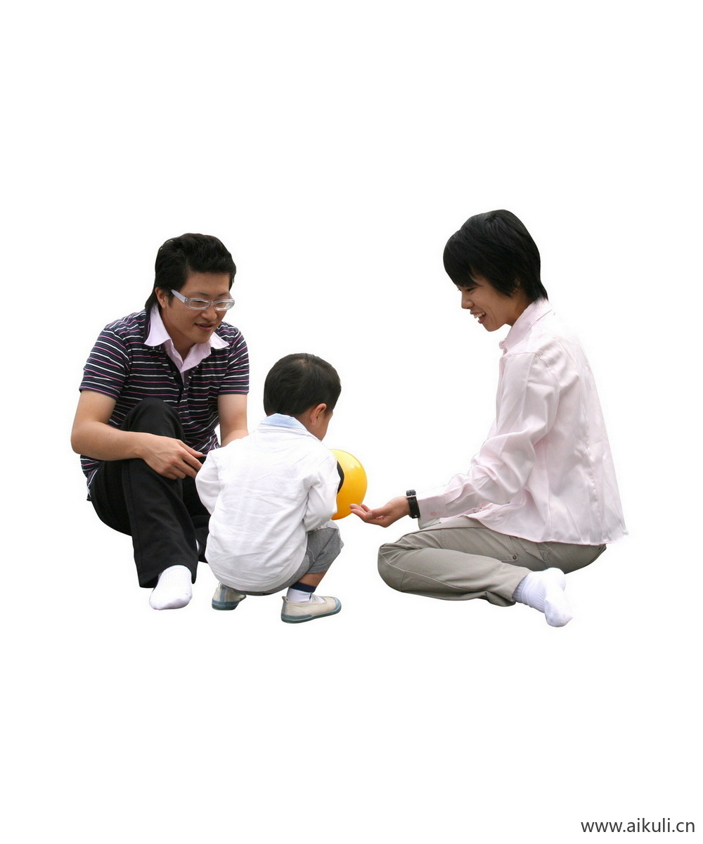 亚洲亲子家庭人物BZ儿童父母PS人物素材