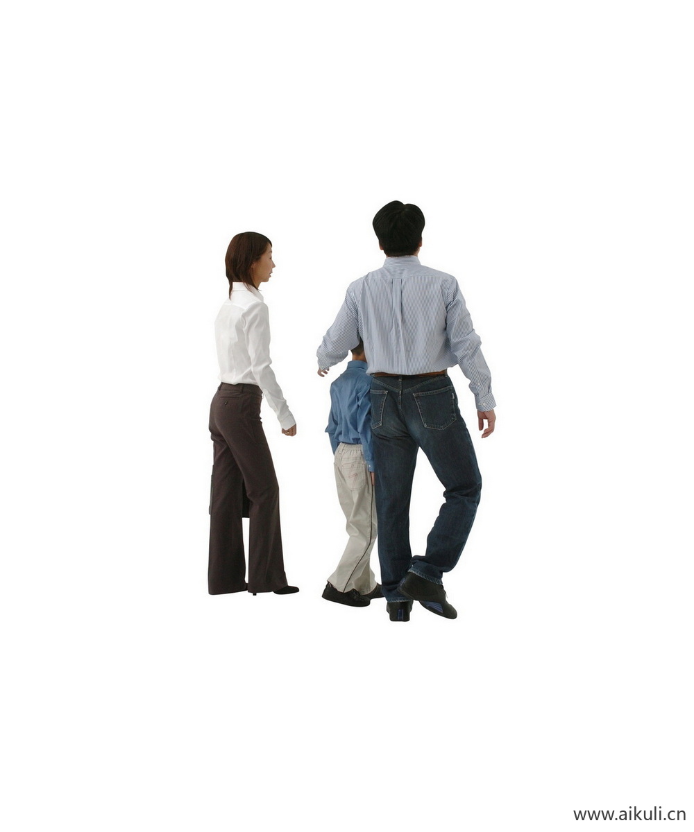 全家福亲子家庭人物T PSD人物素材