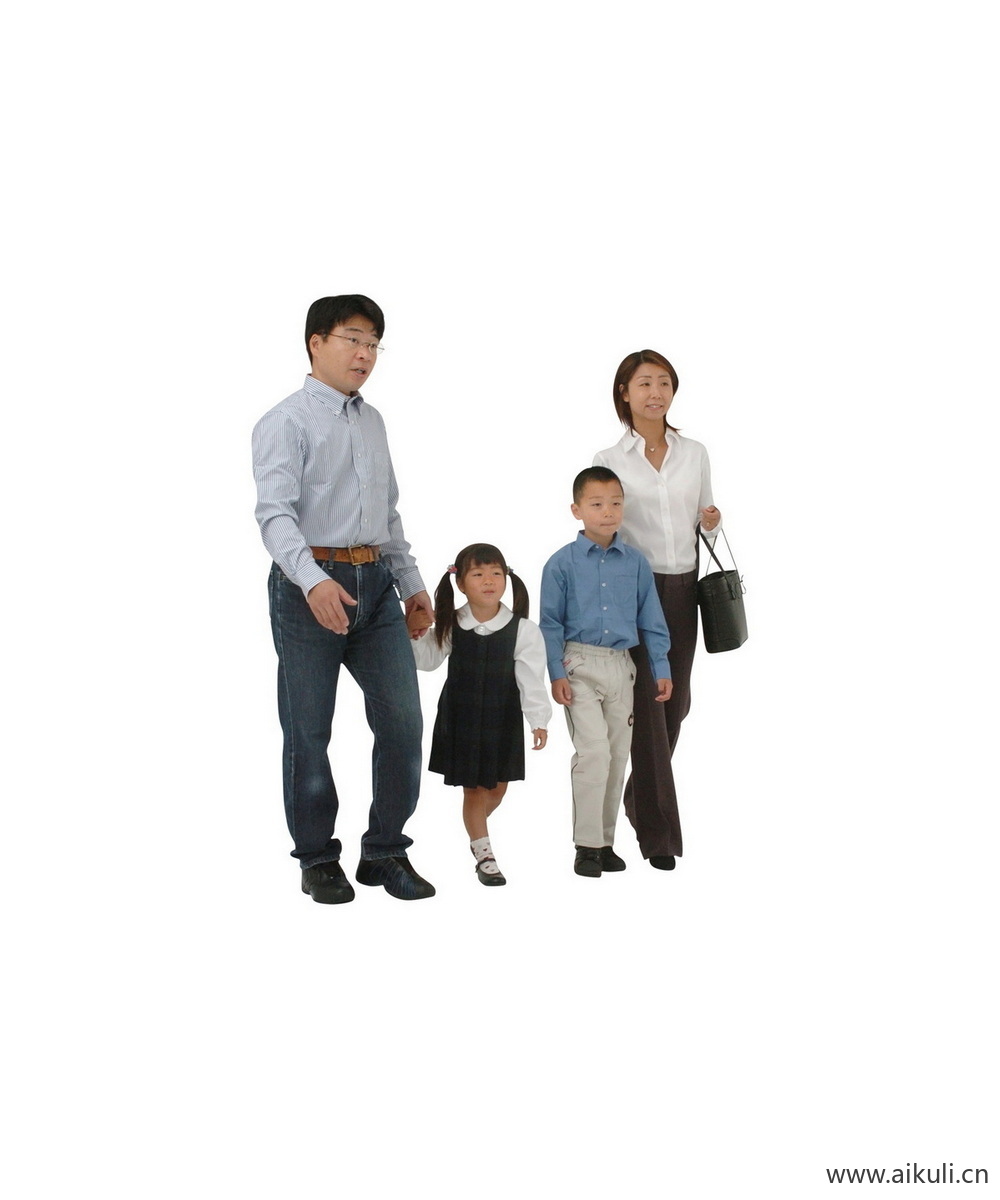 全家福亲子家庭人物L PSD人物素材