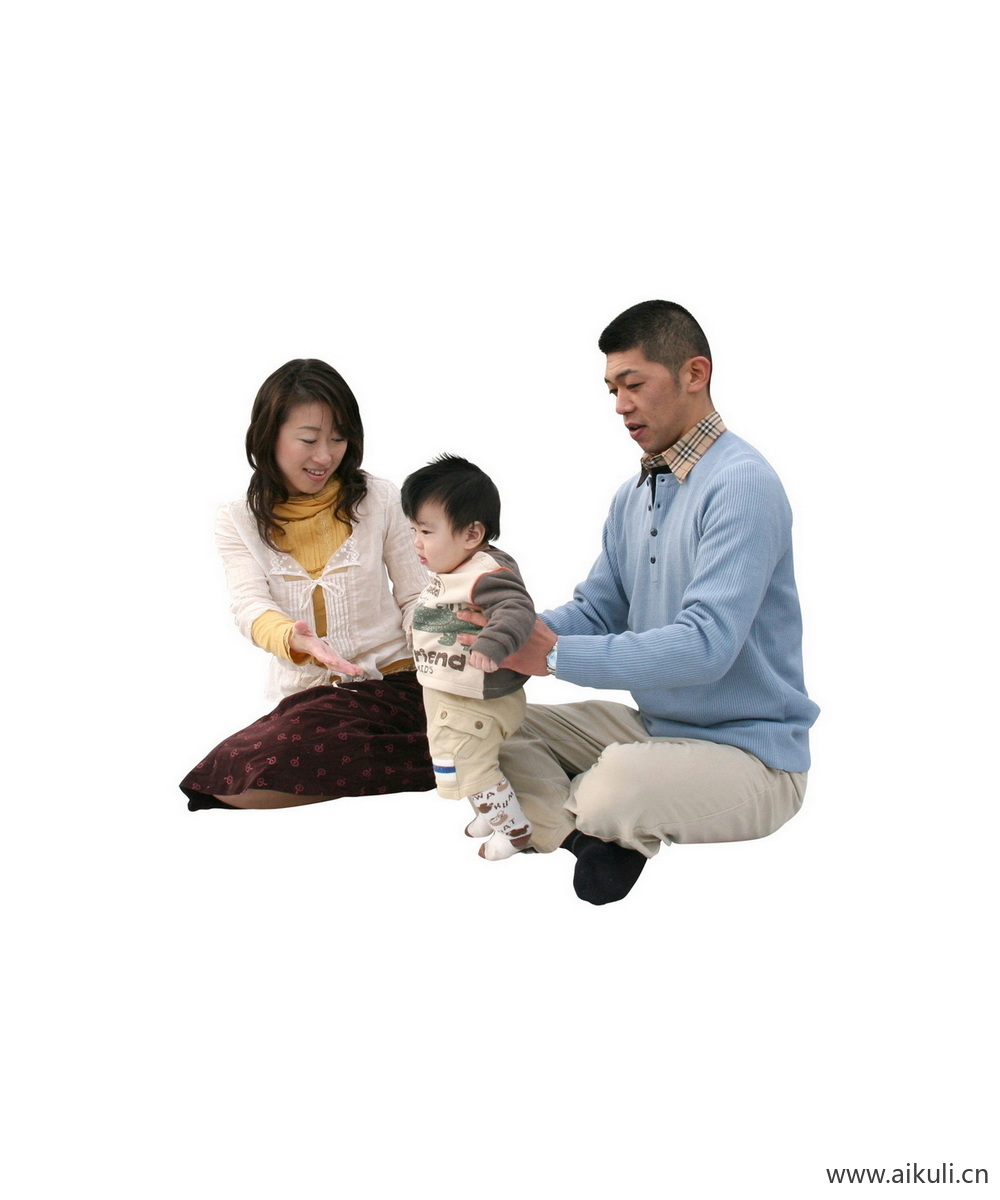 亚洲亲子人物BK儿童父母PSD素材