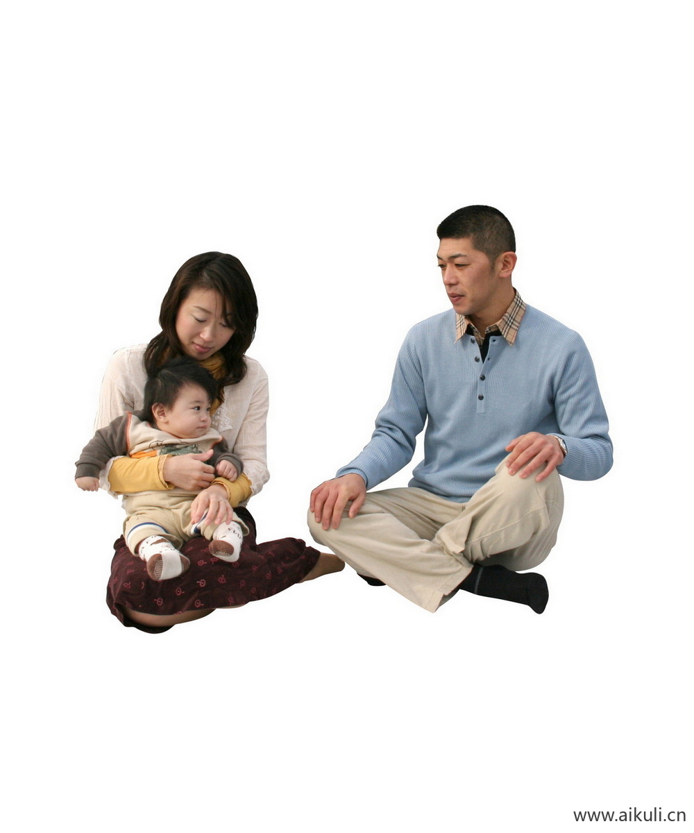 亚洲亲子人物BI儿童父母PSD素材